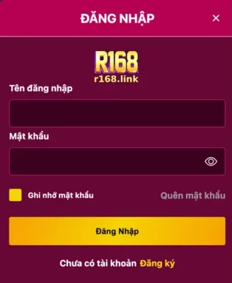 ĐĂNG KÝ Tài Khoản Tại R168 Casino